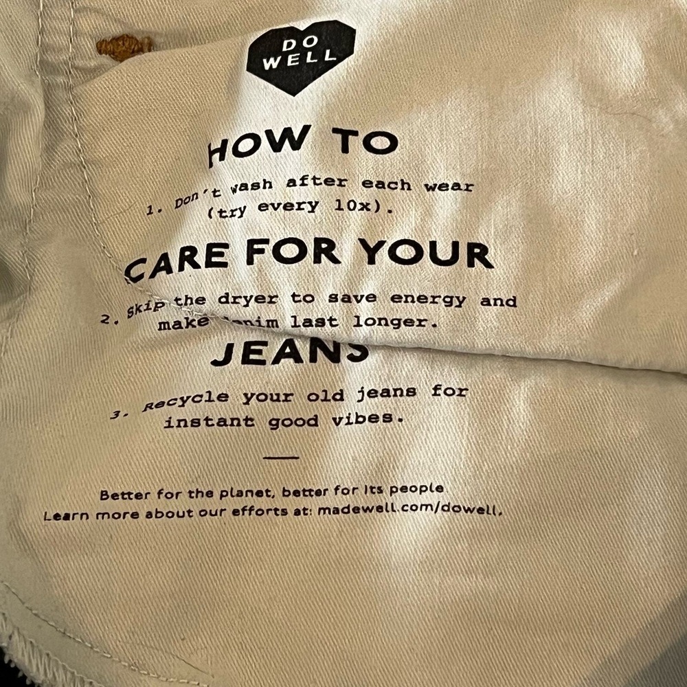 Madewell Mid-Rise Perfect‎ Vintage Jean Distressed Tapered Blue Denim ND511 27 - Picture 16 of 16